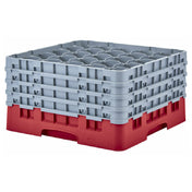 Cambro 25S900163 Camrack® Glass Rack With (4) Soft Gray Extenders Full Size