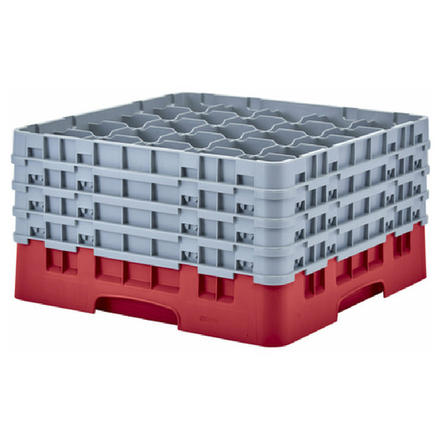 Cambro 25S900163 Camrack® Glass Rack With (4) Soft Gray Extenders Full Size