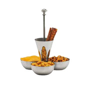 BauscherHepp 15.2236.0000 Snack Stand 9"H (228 Mm) Four-section