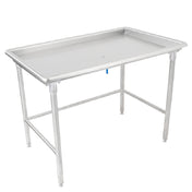 John Boos DST6-3049SBW-X Sorting Table 48-7/8"W X 30-3/8"D 16/300 Stainless Steel Flat Top With 2-1/4" Raised Edge