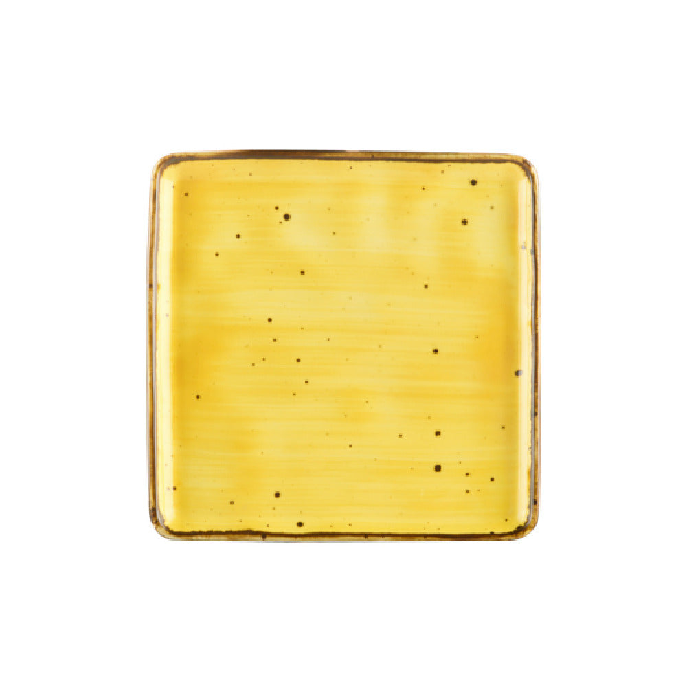 CAC China TUS-SQ8-SFL Tucson Plate 8-1/4"L X 8-1/4"W X 1/2"H Square