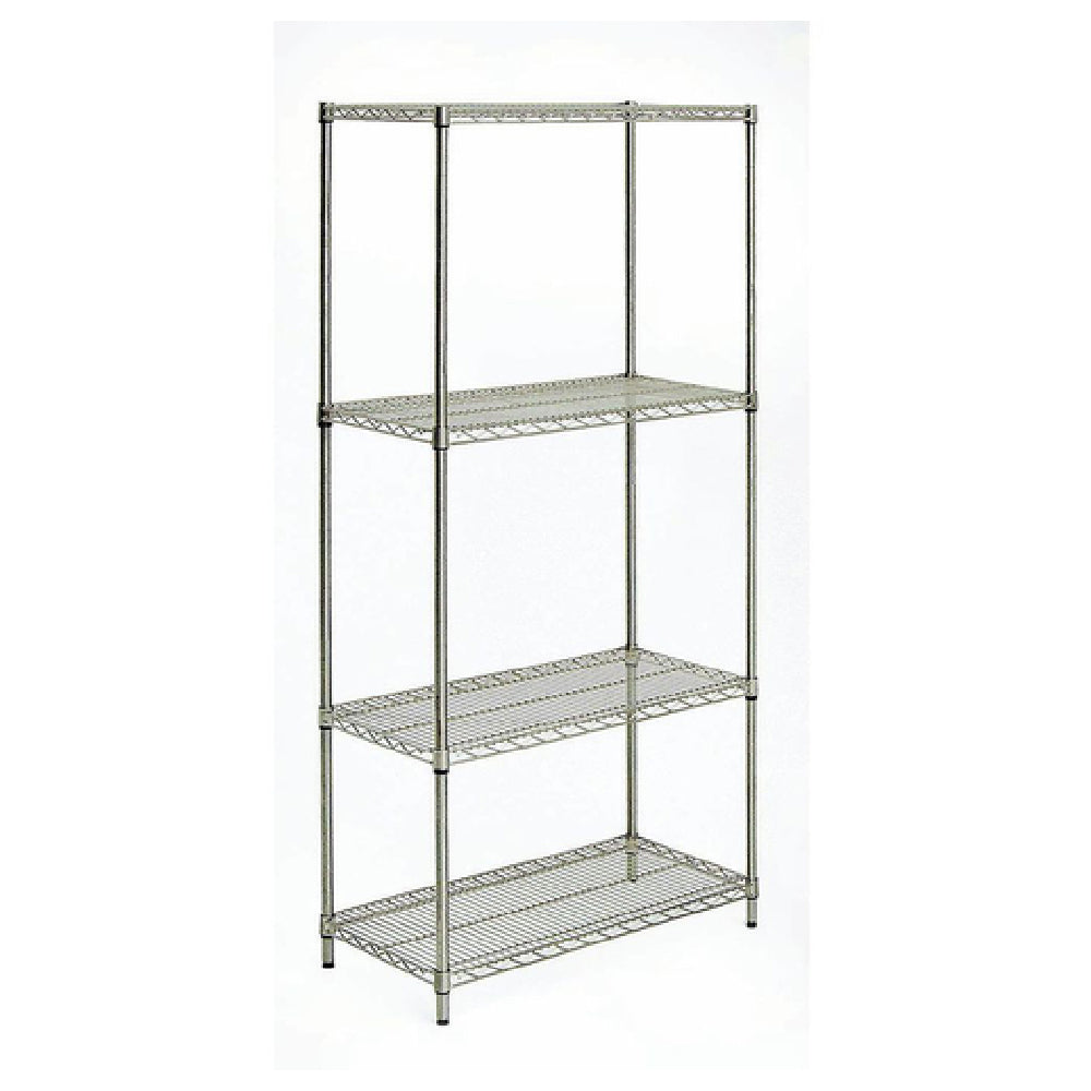 Hubert 88131 - Shelving Unit, Wire, 48"W X 18"D X 74"H