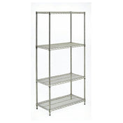 Hubert 88131 - Shelving Unit, Wire, 48"W X 18"D X 74"H
