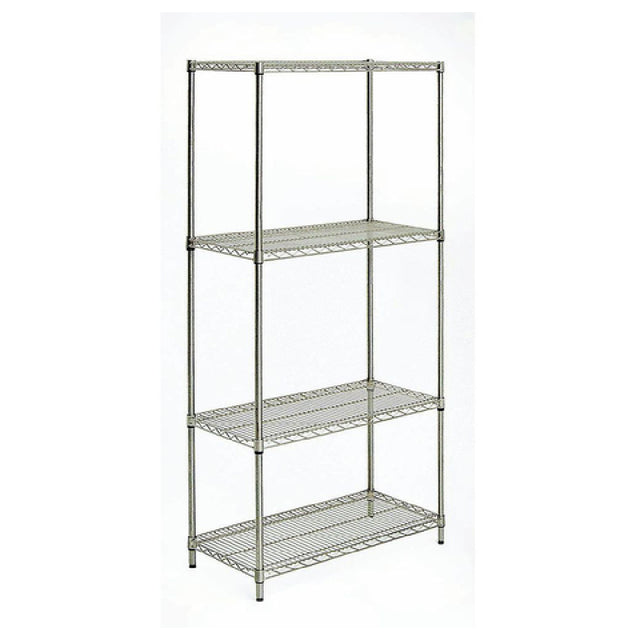 Hubert 88131 - Shelving Unit, Wire, 48"W X 18"D X 74"H
