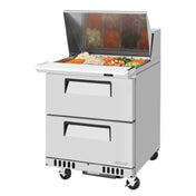 Turbo Air TST-28SD-12-D2-FB-N Super Deluxe Sandwich/Salad Mega Top Unit Front Breathing Airflow