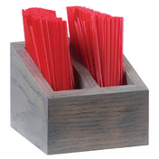 Cal Mil 3308-83 Ashwood Stir Stick Holder 5"W X 5"D X 5-1/2"H Square