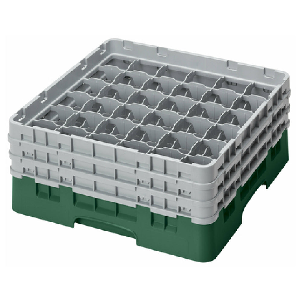 Cambro 36S638119 Camrack® Glass Rack With (3) Soft Gray Extenders Full Size