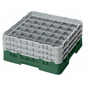 Cambro 36S638119 Camrack® Glass Rack With (3) Soft Gray Extenders Full Size