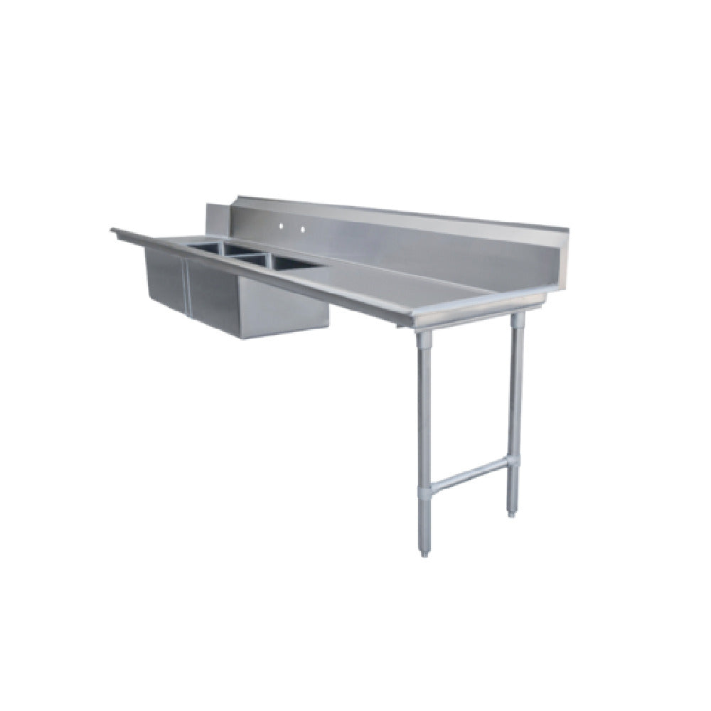 Omcan 48492 (48492) Soiled Dishtable Straight Design 108"W X 30"D X 44"H