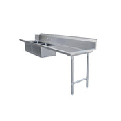 Omcan 48492 (48492) Soiled Dishtable Straight Design 108"W X 30"D X 44"H