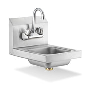 Steel Works Stainless SWHS-12 Space Saver Hand Sink 20ga/304 Stainless Steel 15-3/4" X 12" X 13"H