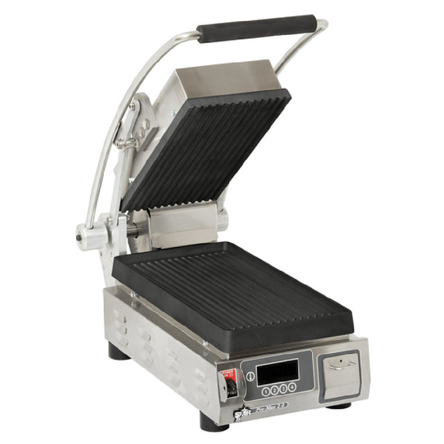 Star PGT7IEA-120V Pro-Max 2.0® Sandwich Grill 7.5" W X 14.2"D Grooved Cast Iron Cooking Surface