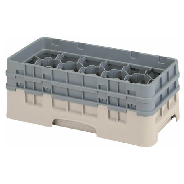 Cambro 17HS434184 Camrack® Glass Rack With (2) Soft Gray Extenders Half Size