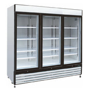 Hubert 69K-828 - Kratos® Merchandiser, 81"W X 32"D X 79"H, 3 Sliding Glass Doors