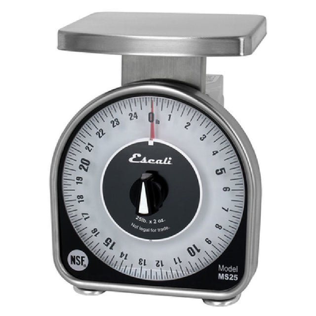 Carlisle SCMDL25 San Jamar Escali Mechanical Dial Scale 6-1/2"W X 6-3/4"D X 8-1/2"H Overall