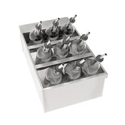 Krowne MW-SR12 MoveWell Speed Rack Modular Insert 12"W X 21"D X 6"H (3) Tier