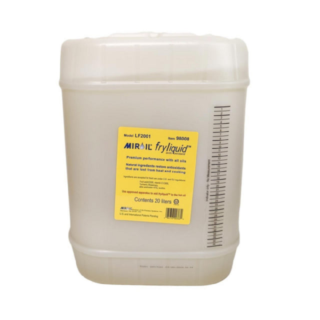 MirOil USA LF2001-98008 Fryliquid™ Antioxidant (1) 20 Liter Carton
