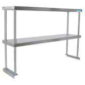 BK Resources BK-OSD-1896 Double Overshelf Table Mount 96"W X 18"D X 31-1/4"H