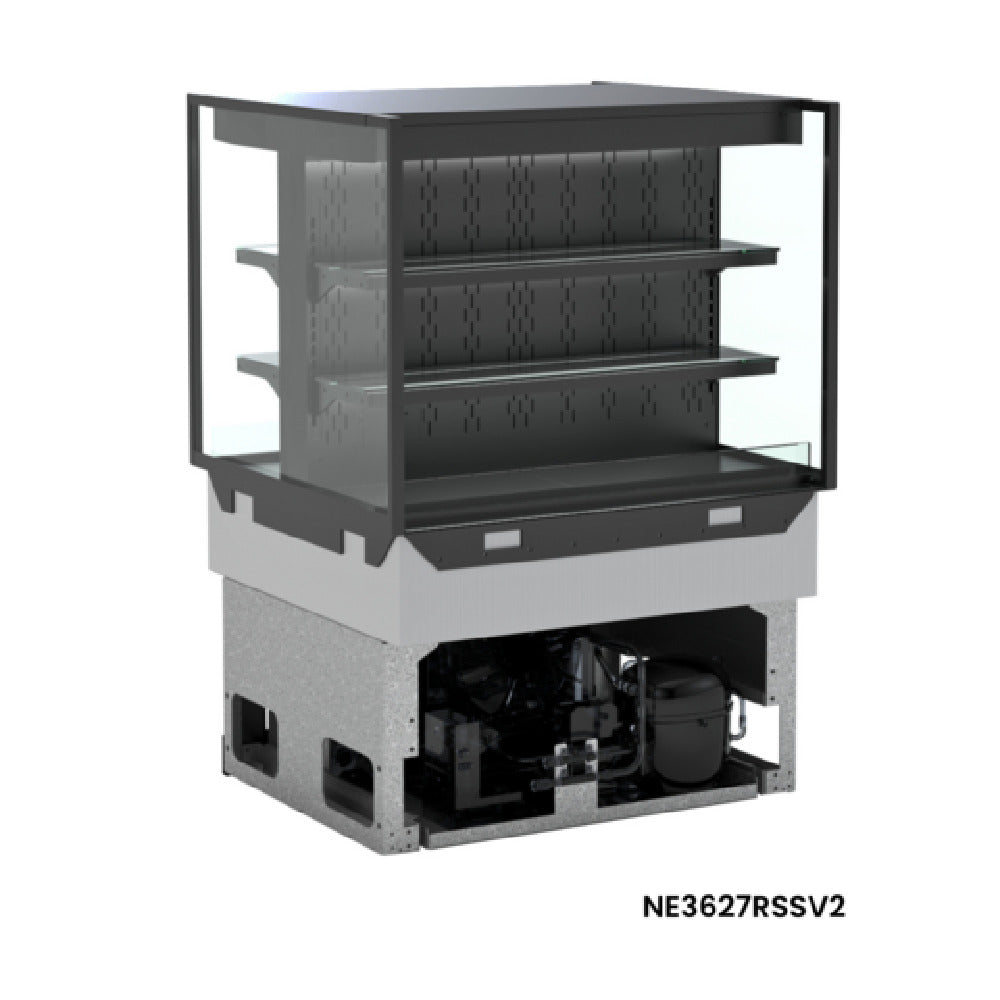 Structural Concepts NE3627RSSV2 Reveal® Self-Service Refrigerated Dual Sided Slide In Counter Case