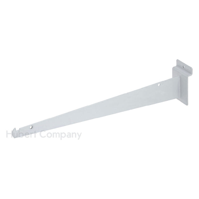 Hubert 62818 - Slatwall Shelf Bracket, 16", White
