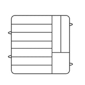 Vollrath PM0912-6-32 Plate Crate® Dishwasher Rack 11-1/4" To 12-1/2" Diameter