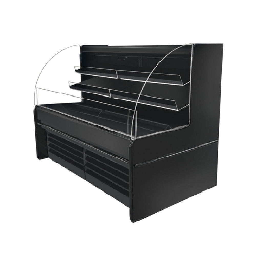 Howard-McCray SC-OD40E-6S-B - Dairy Curved End Open Merchandiser, 75"W, 53"H