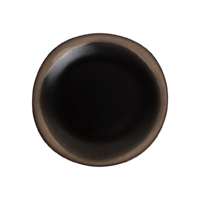CAC China VEN-21 Venus Plate 12" Midnight Black/desert Beige (sold By Case)