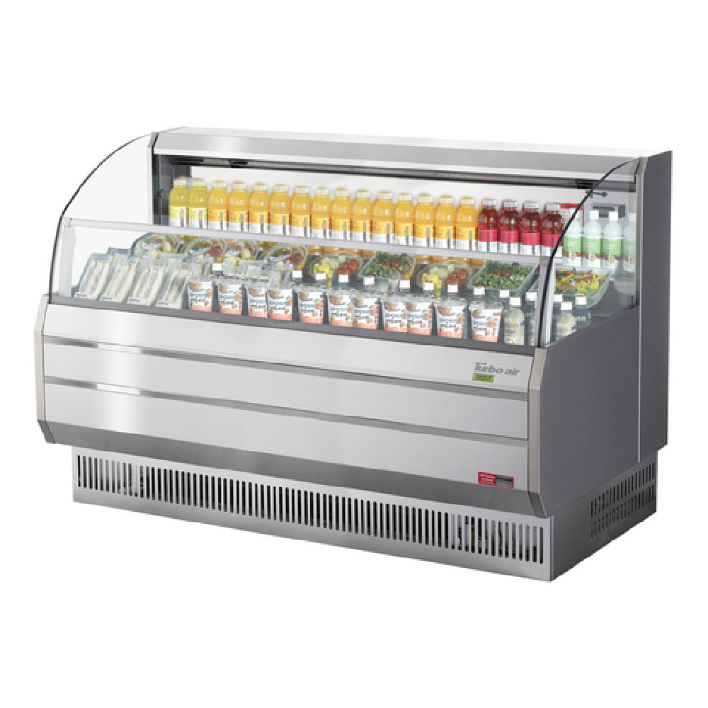 Turbo Air TOM-75SS-N Horizontal Open Display Merchandiser 13.5 Cu. Ft. Capacity