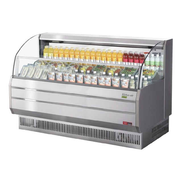 Turbo Air TOM-75SS-N Horizontal Open Display Merchandiser 13.5 Cu. Ft. Capacity