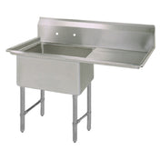 BK Resources BKS-1-1620-12-18RS Sink One Compartment 36-1/2"W X 25-13/16"D X 43-3/4"H Overall Size