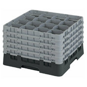 Cambro 16S1058110 Camrack® Glass Rack With (5) Soft Gray Extenders Full Size