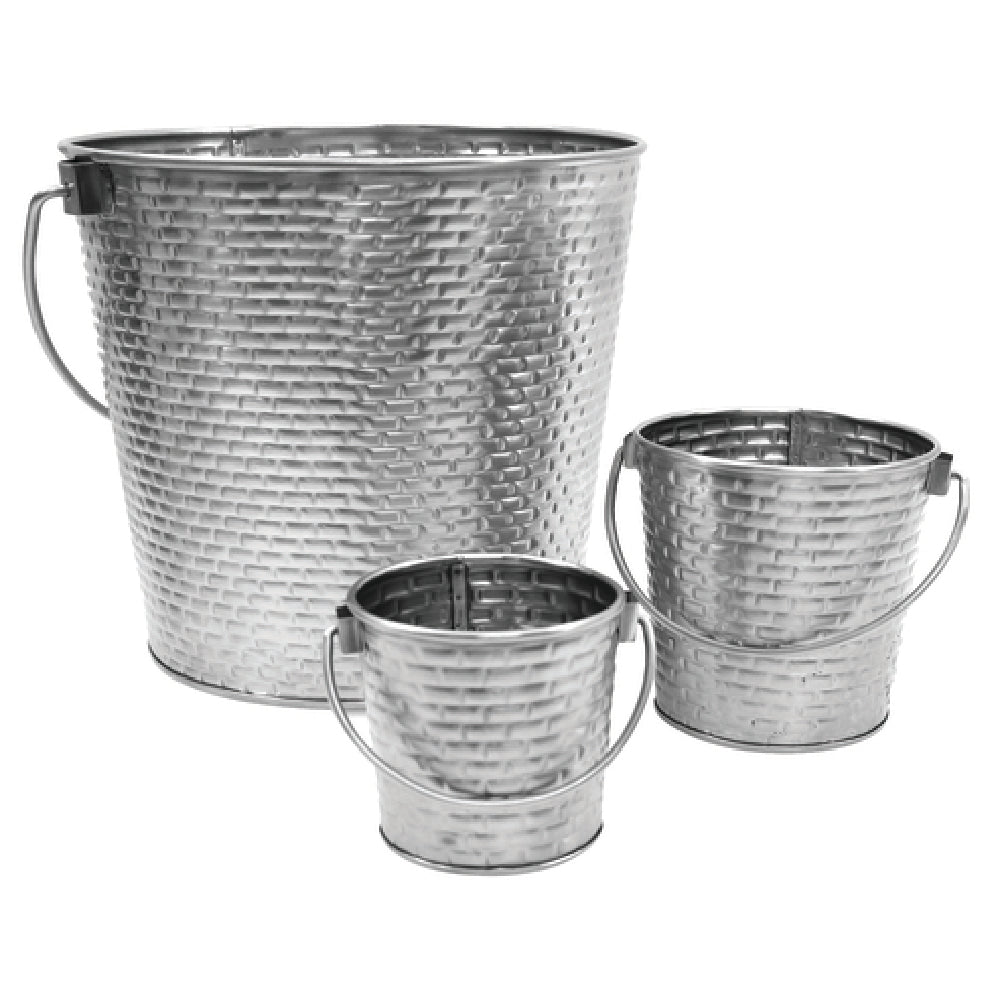 Tablecraft GTSS87 Brickhouse Collection™ Pail 1-1/4 Gal. 8" Dia. X 7"H