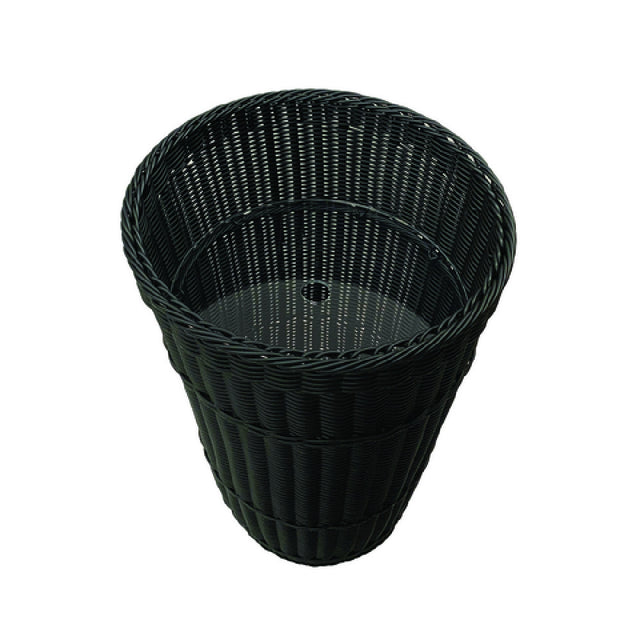 Hubert 36154 - Expressly Hubert® Wicker Basket, 18" Dia. X 24"H, Black