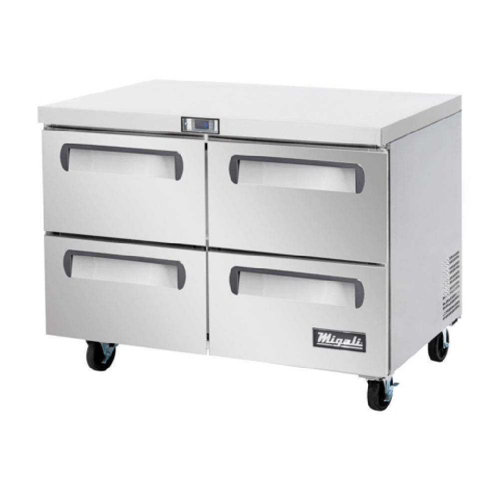 Migali Industries C-U48F-D-HC Work Top Freezer Undercounter 48"