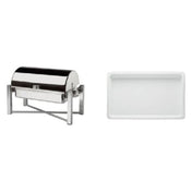 BauscherHepp 12.5294.0311 Chafing Dish Promo Kit Includes: (1) Arte 1/1 GN Chafing Dish With Roll-top Cover (12.5294.0320) & (3) 247 Oz.