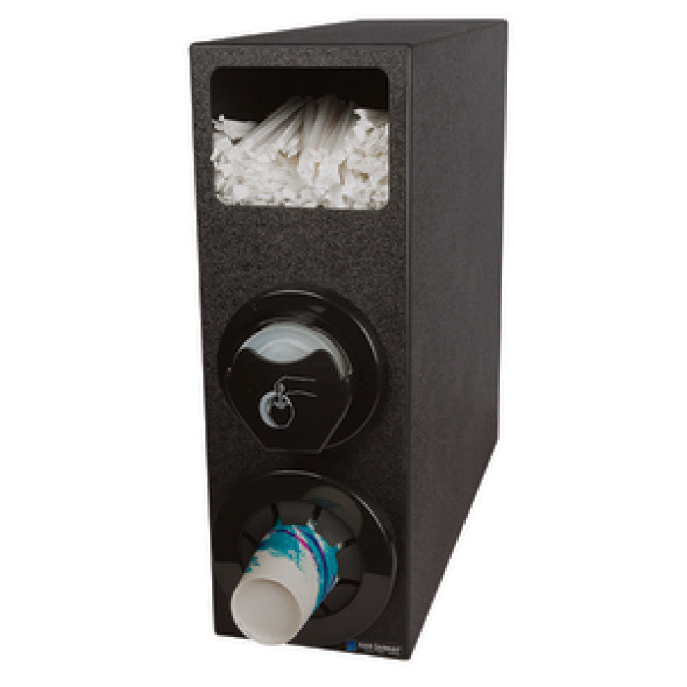 San Jamar L22CS2951BK Sentry™ Beverage & Lid Cabinet 7-3/4"W X 25-3/8"W X 22-3/8"H