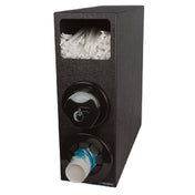 San Jamar L22CS2951BK Sentry™ Beverage & Lid Cabinet 7-3/4"W X 25-3/8"W X 22-3/8"H