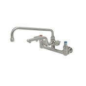 T&S Brass S-0231-U12 UltraRinse 8” Wall Mount Mixing Faucet 12” Swing Nozzle With Stream Regulator Outlet