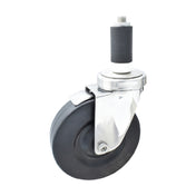 BK Resources 5SS-2RA-HR-TLB - Swivel Caster, 1-1/4" Expanding Stem, 5" Hard Rubber Wheel