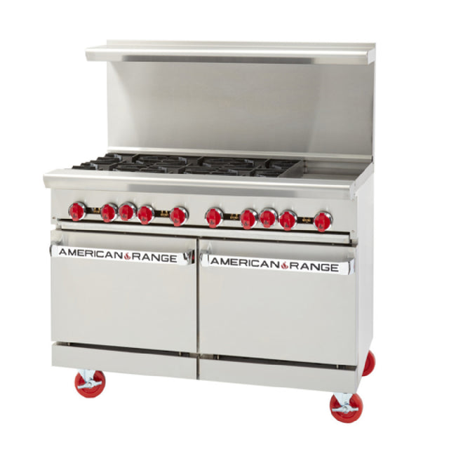 American Range ARGF-8_NAT Green Flame Range Gas 48"