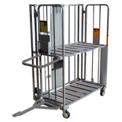 Winholt DC-2852TOW-2S-SLV - Steel Distribution Tow Cart, 28.5"W X 57.7"L X 70.6"H