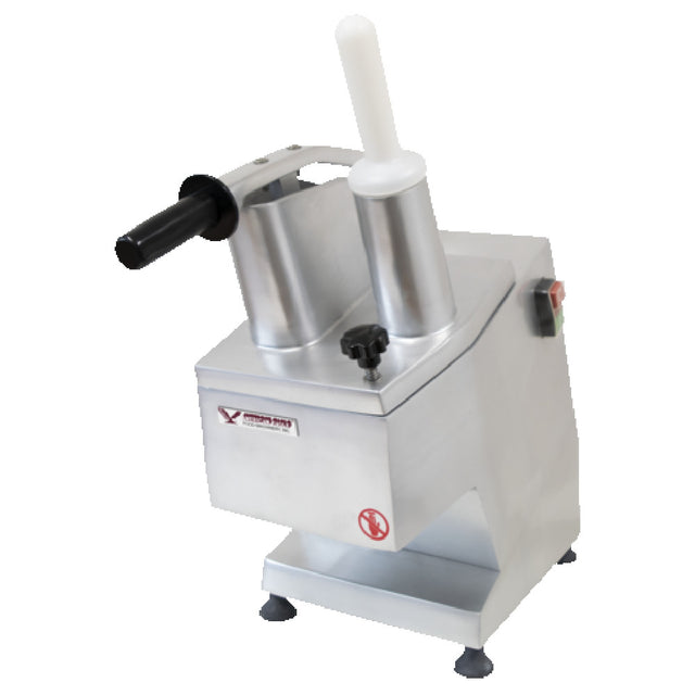 American Eagle Food Machinery AE-VC30 Food Processor Angled Continuous Feed Design Dual Hoppers