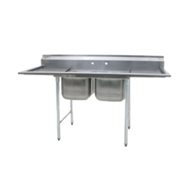 Eagle 414-24-2-24 414 Series Sink Two Compartment 100"W X 31-3/4"D