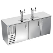 Beverage Air DDN78HC-S - Draft Beer Cooler, 78"W X 26-3/8"D X 49-5/16"H, 21.686 Cu. Ft.