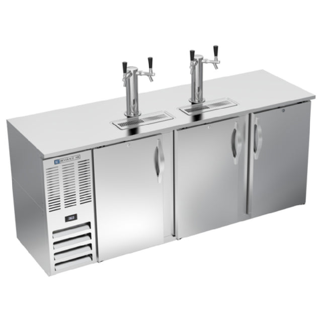 Beverage Air DDN78HC-S - Draft Beer Cooler, 78"W X 26-3/8"D X 49-5/16"H, 21.686 Cu. Ft.