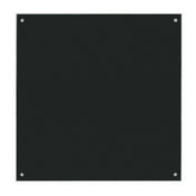 Aarco 6BKGB4848NT Glass Markerboard 48" X 48" Includes Classic Satin Finish Mounting Stand-offs