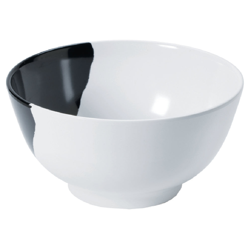 GET Enterprises B-14-W/BK Bold™ Bowl 14 Oz. (14.5 Oz. Rim Full) 5" Dia. X 2"H