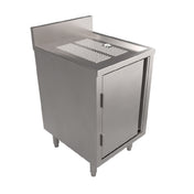 BK Resources UBC-1821H Under Bar Cabinet With Hinged Door 18"W X 21"D Base 18" Drainboard Top