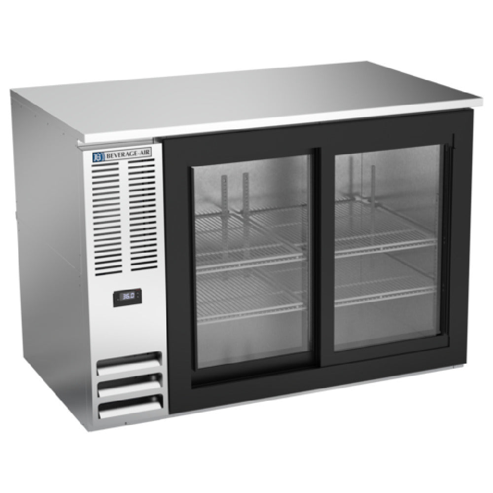 Beverage Air BB48HC-GS-S - Refrigerated Back Bar Storage Cabinet, Two-section, 48"W X 29-1/4"D X 34"H