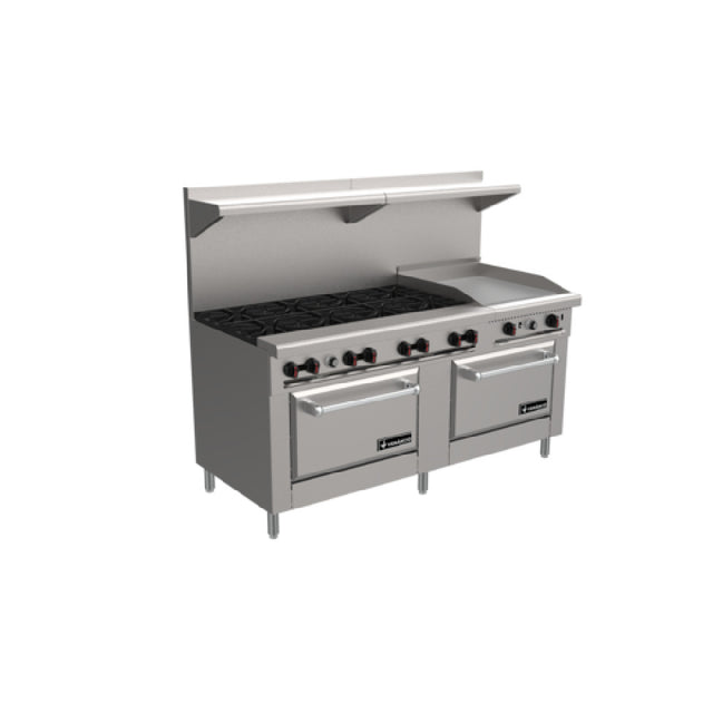 Venancio R722ST-24B48G Restaurant Range Gas 72"W
